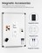 VUSIGN Magnetic White Board Kit for Wall 24" x 18", 1 Dry Eraser & 2 Multicolor Markers & 4 Magnetic Pins, Sliver Reinforced Aluminum Frame for Home, School, Office